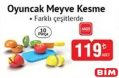 MGS OYUNCAK MEYVE KESME 10 PARÇA